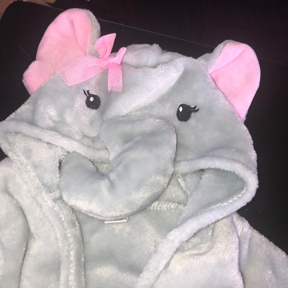 0-9 month baby girl bath robe